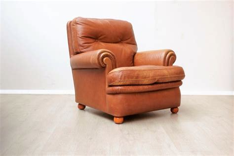 Poltrona Frau - brown leather vintage design armchair - Catawiki