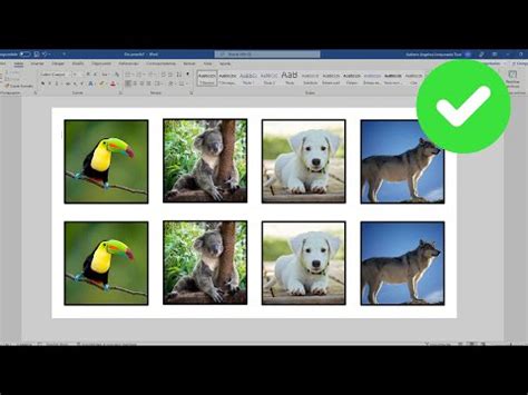 Como poner varias imágenes del mismo tamaño en WORD YouTube
