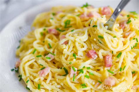 My Gluten Free Spaghetti Carbonara Recipe Low Fodmap Dairy Free