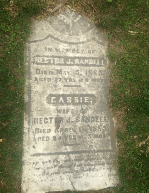 Hector James Sandell 1858 1885 Find A Grave Memorial