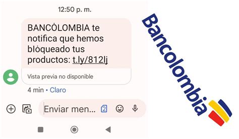 Mensaje De Bancolombia Sobre Bloqueo De Productos Es Peligroso