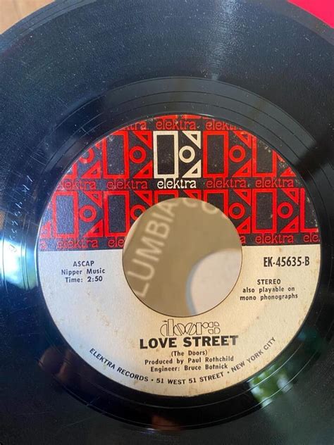 Rpm The Doors Hello I Love You Love Street Elektra Ek