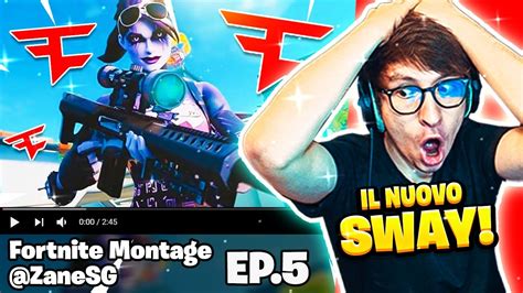 REACTION AI VOSTRI MONTAGE TROVO IL NUOVO FAZE SWAY FORTNITE ITA