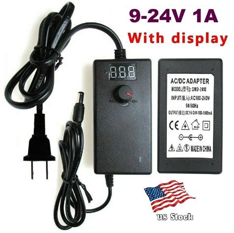 V A W Universal Adjustable Ac Dc Adapter Power Supply X