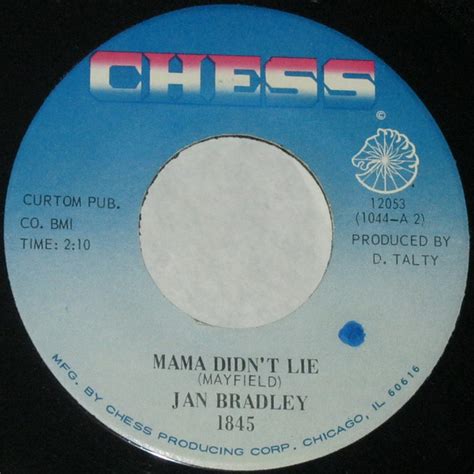 Jan Bradley Mama Didnt Lie Vinyl Discogs