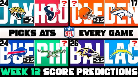 Nfl Week 12 Score Predictions 2023 Nfl Week 12 Picks Against The Spread 2023 Youtube