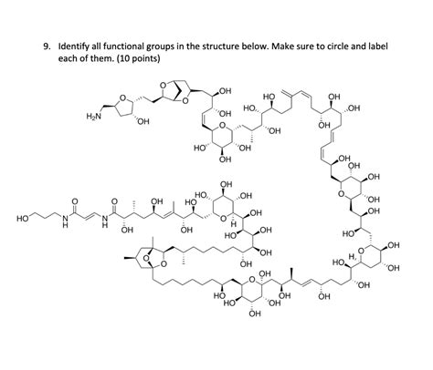 Solved 9 Identify All Functional Groups In The Structure Chegg