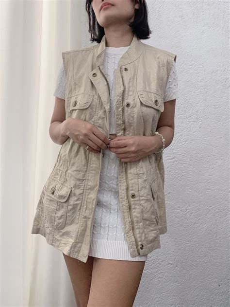 CHICOS Classy Champagne Nude Vest Large Women S Fashion Coats Jackets And Outerwear On