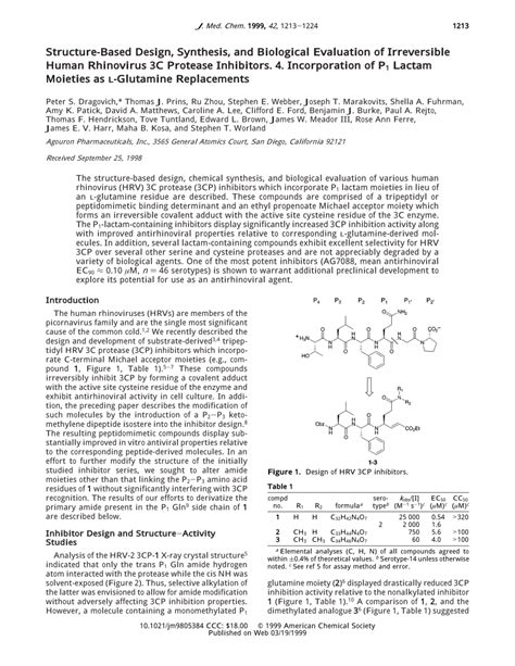 Pdf Structure Based Design Synthesis And Biological Evaluation Of