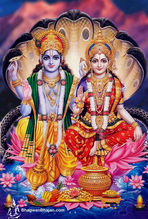 Lord Vishnu Laxmi Wallpapers