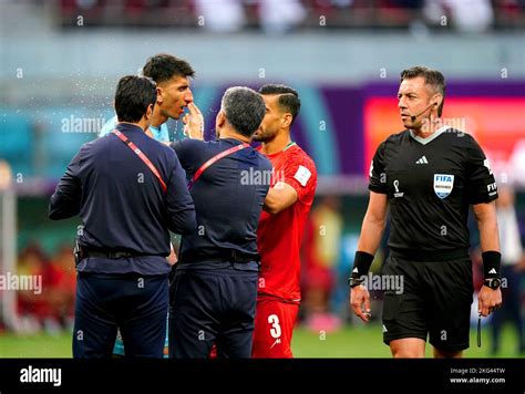 Iran Goalkeeper Alireza Beiranvand Receives Medical Attention After