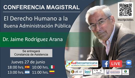 Conferencia Magistral De Jaime Rodr Guez Arana Sobre El Derecho Humano