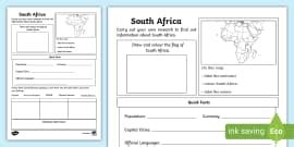 Africa Fact File Template African Countries Teacher Made