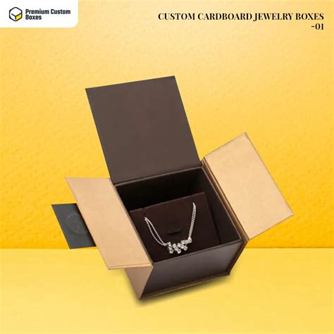 Custom Cardboard Jewelry Boxes With Premium Addons