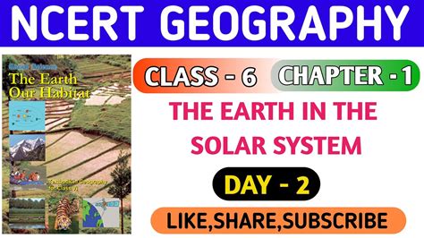 Ncert Geography Class 6 Chapter 1 The Earth In The Solar System Ncert Geography Class 6