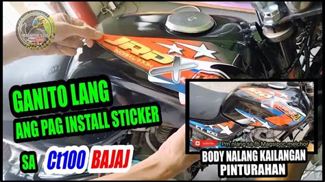 JRP X DAENG BAJAJ CT100 STICKER YouTube