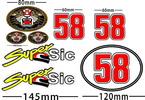 MARCO SIMONCELLI SUPER SIC GP DECAL STICKER EBay