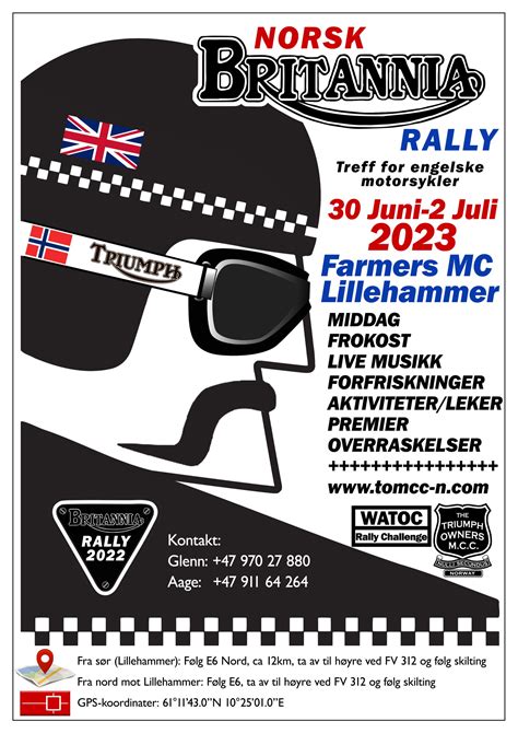 Britannia Rally 2023 – The Triumph Owners M.C.C of Norway