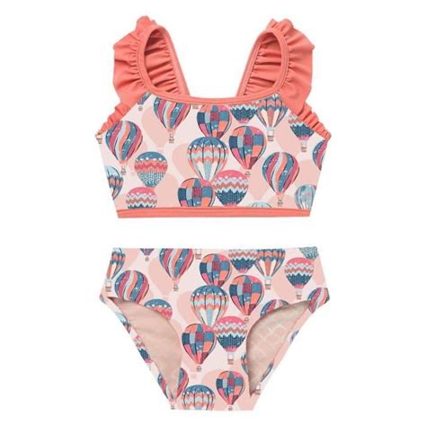 Yizyif Maillot De Bain Fille Enfant Volant Bikini Pi Ces Tankini