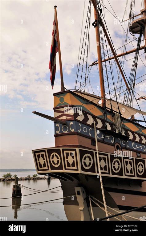 The Ship Susan Constant At The Jamestown Settlement Harbor Virginia