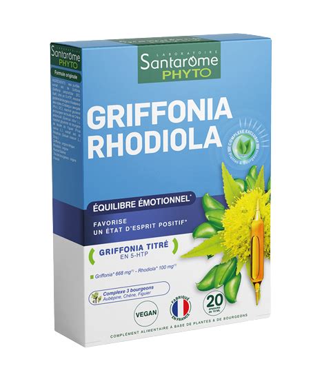 Griffonia Rhodiola Fiole Santarome Bio Dr Max Farmacie