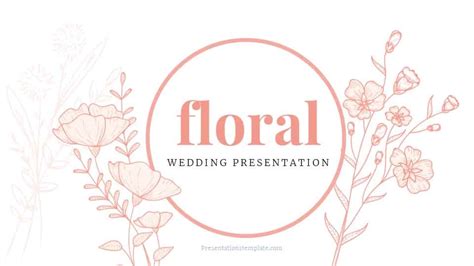 Floral Wedding Template Powerpoint and Google Slides Template ...