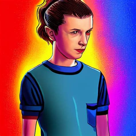 A Portrait Of Eleven From Stranger Things By Stable Diffusion OpenArt