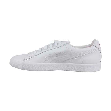 Puma Clyde X Emory Jones 36805501 Mens White Leather Lace Up Sneakers Ruze Shoes