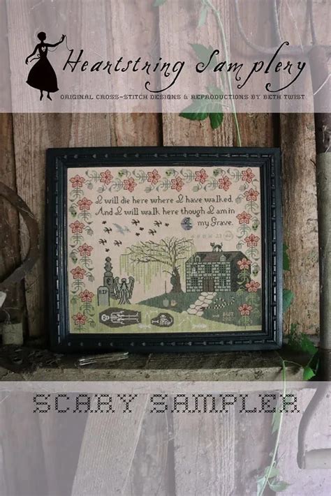 Counted Cross Stitch Pattern Scary Sampler From Beth Twist Of