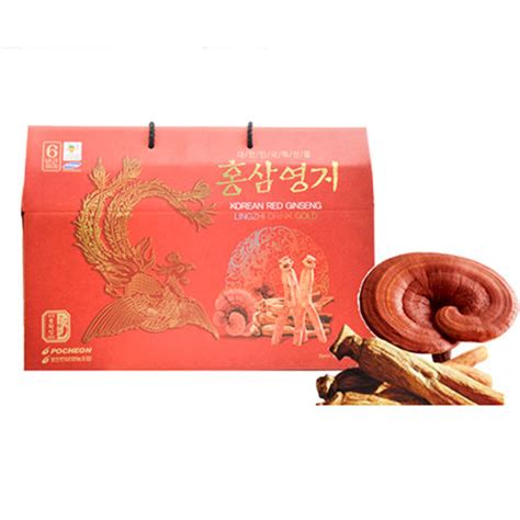 Nước Hồng Sâm Linh Chi POCHEON Hàn Quốc hộp 30 gói 70ml Korean Red