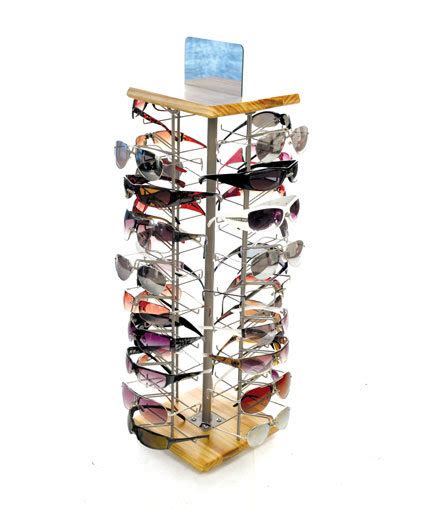 Wooden Countertop Sunglass Display Rich Ltd