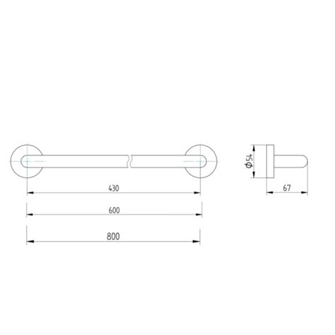 Avenarius Serie200 Badetuchhalter 40 80cm für Wandmontage Bad Elegant