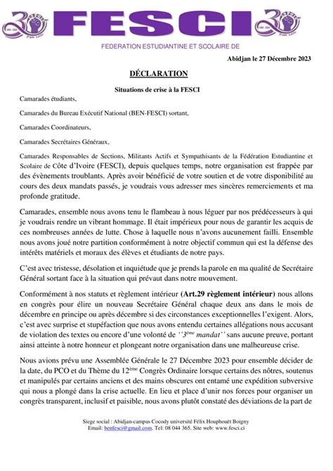 L actualité indépendante de référence en Côte d Ivoire Linfodrome