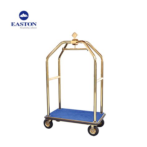 New Design Hotel Golden Birdcage Luggage Cart Trolley China Luggage