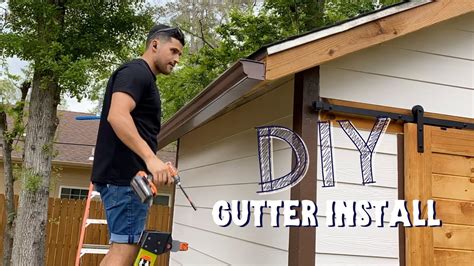 How To Install Gutters On A Shed How To Youtube