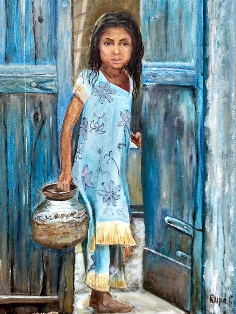 Indian Village Woman Painting