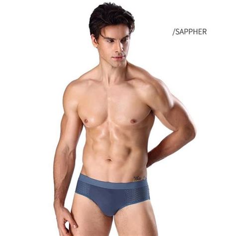 Slip Homme En Soie Glac E Slip D T Respirant En Maille Creuse Doux