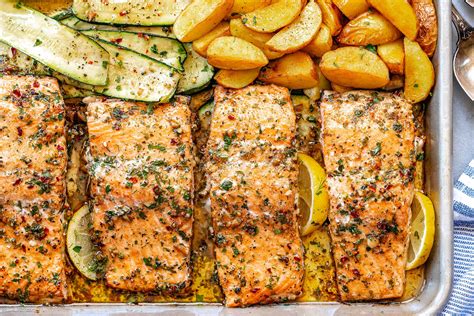 Salmon Sheet Pan Dinner Recipe Sheet Pan Salmon Recipe Eatwell101