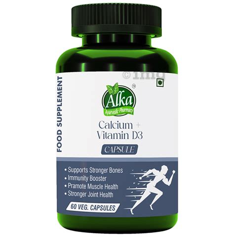 Alka Ayurvedic Pharmacy Calcium Vitamin D3 Veg Capsule Buy Bottle Of