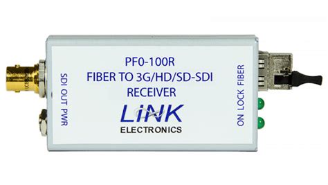 Link Electronics PFO 100R T FIBER OPTICS RECEIVER TRANSMITTER Fiber