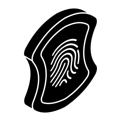 Creative design icon of fingerprint shield 19939939 Vector Art at Vecteezy