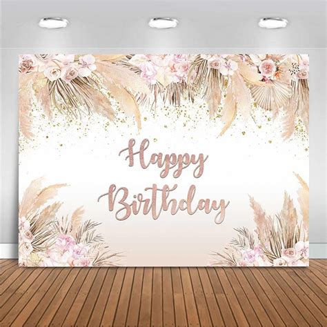 Amazon Mocsicka Boho Happy Birthday Backdrop Women Girls Boho