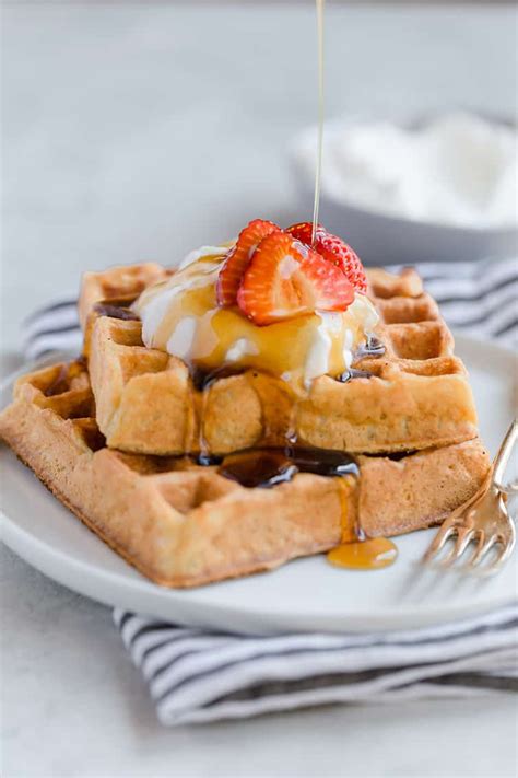 Fluffy And Crisp Buttermilk Waffles Brown Eyed Baker Recipe