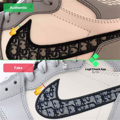 How To Spot Fake Air Jordan 1 Retro High Dior Real Vs Fake Aj1 Dior