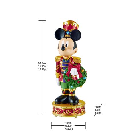 Disney 151 Inches 385cm Christmas Mickey And Goofy Nutcrackers With