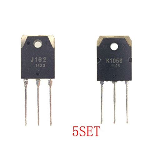 Buy New 5 Pairs 2SJ162 2SK1058 Audio Power Amplifier Transistor TO 3P