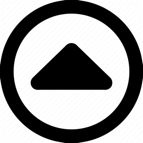 Above Arrow Circle Direction Triangle Up Icon Download On Iconfinder