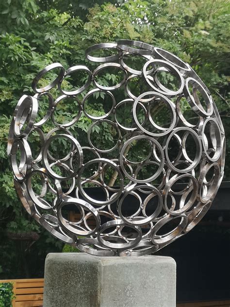 Hand Crafted Decorative Garden Sphere Sculpture Etsy Uk