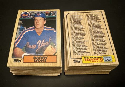 1987 Topps Traded Baseball Cards 1 132 Nm You Pick Complete Your