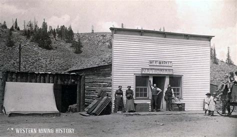 National Meat Market Granite Colorado Ca 1880s Western Mining History